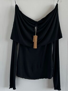 Skims Sheer Modal Off the Shoulder Top